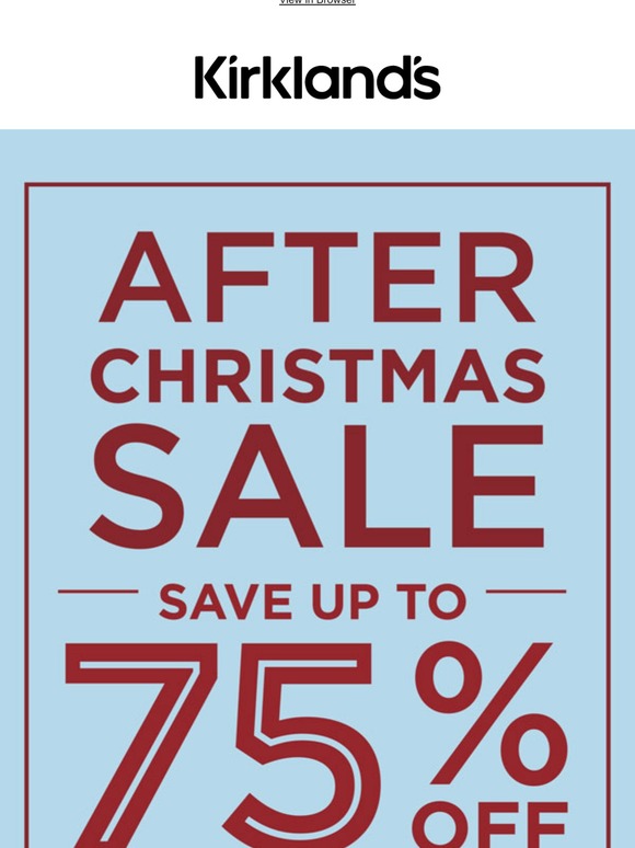 Kirkland S Home The After Christmas Sale Is Here 75 Off Milled