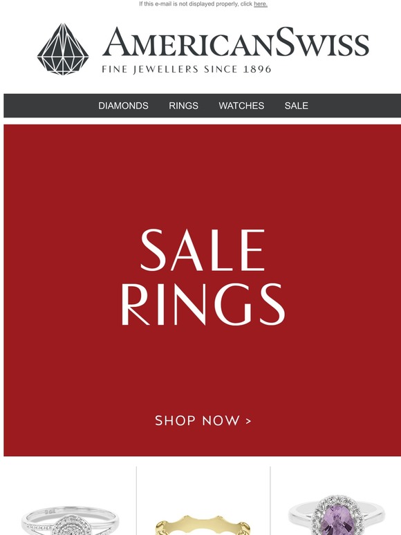 rings for sale at american swiss