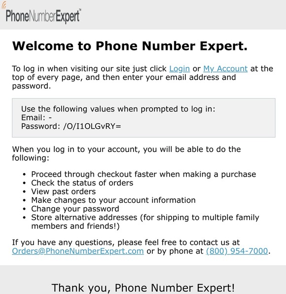 PHONE NUMBER EXPERT: Welcome, -- | Milled