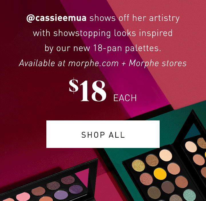 Morphe cassieemua serves up four stunners Milled