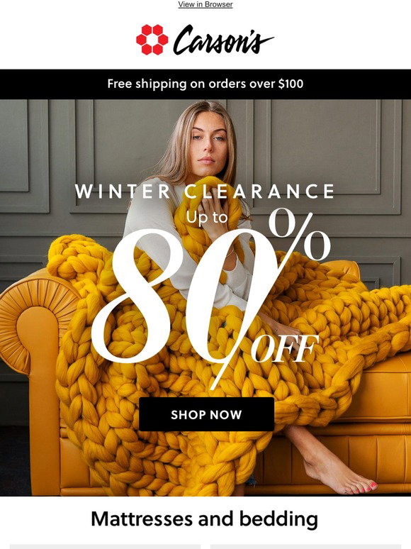Winter Clearance Sale, Free Shipping over $100