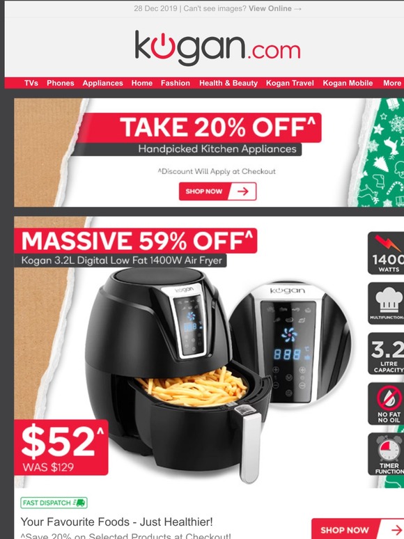 20 OFF Selected Kitchen Appliances for Boxing Day!^ Milled