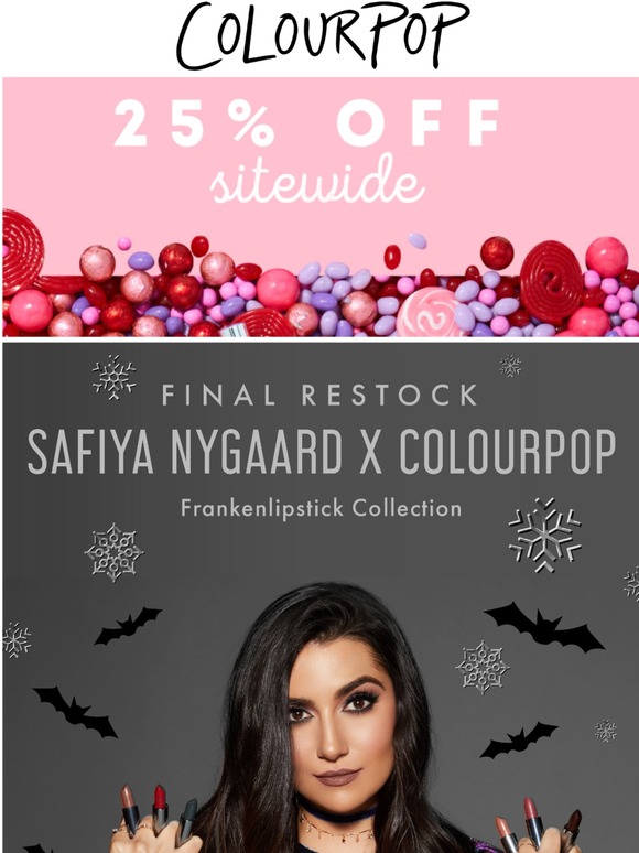 safiya nygaard colourpop restock