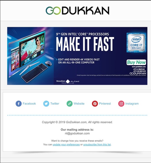 Intel 9th Generation Processors available at Godukkan