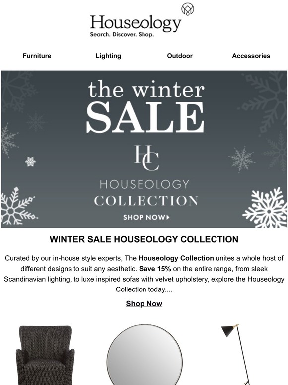 Houseologist, Winter Sale Savings on Houseology Collection