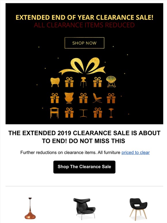LAST CHANCE CLEARANCE SALE! HUGE SAVINGS UNTIL MIDNIGHT
