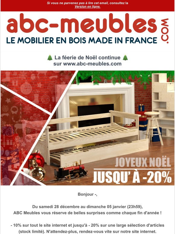 🎁 Offres spéciales Fêtes ! Jusqu'à -20%