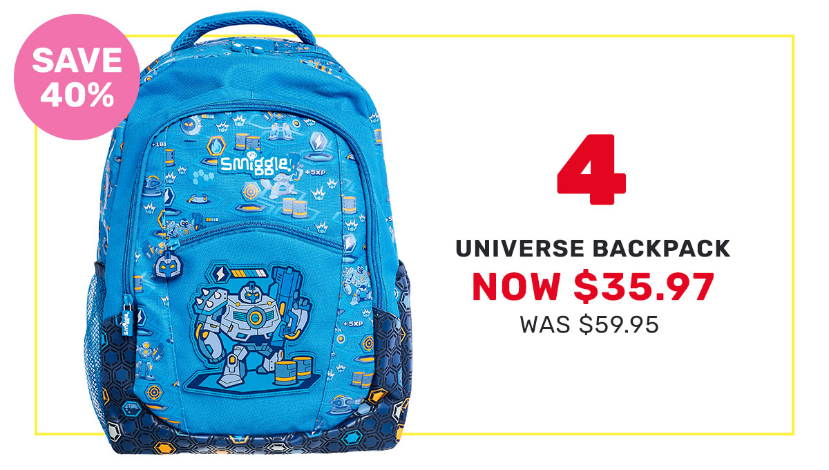 smiggle universe backpack