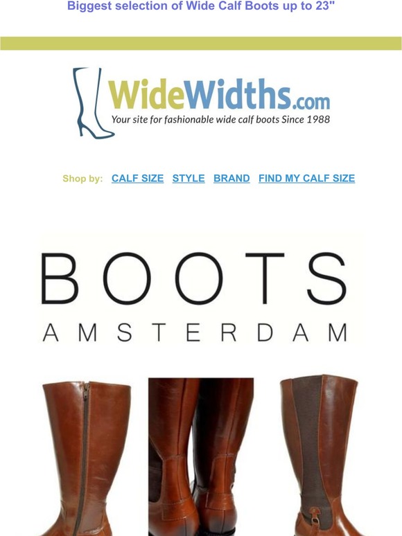 Widewidths.com launch exclusive Boots Amsterdam Collection | 20% Off sitewide |  😍👢👍