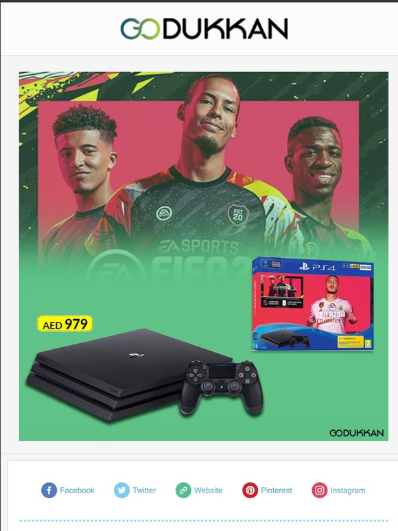 Gaming Console Deal AED 979 - PS4 500GB with FIFA 2020 -  ⚽