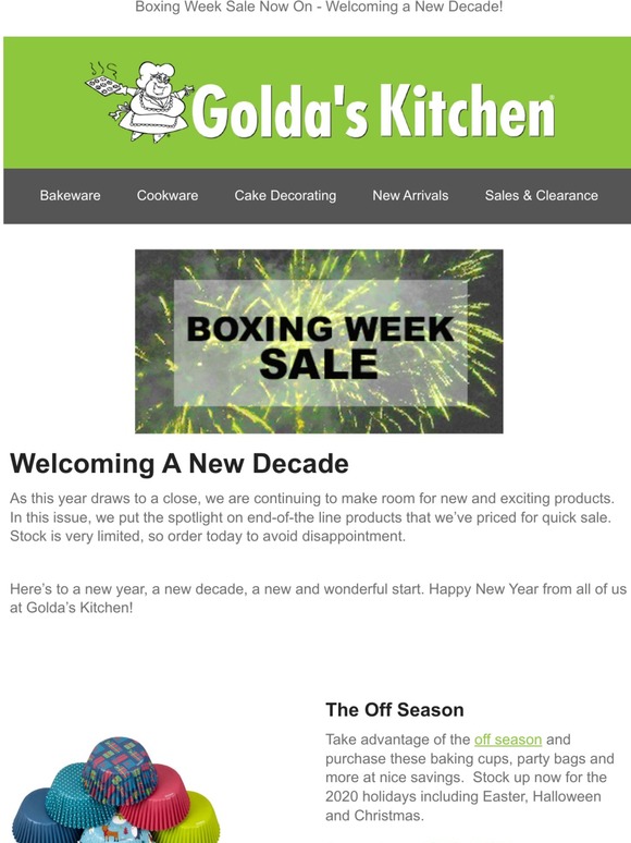 Boxing Week Savings Continue At Golda's Kitchen