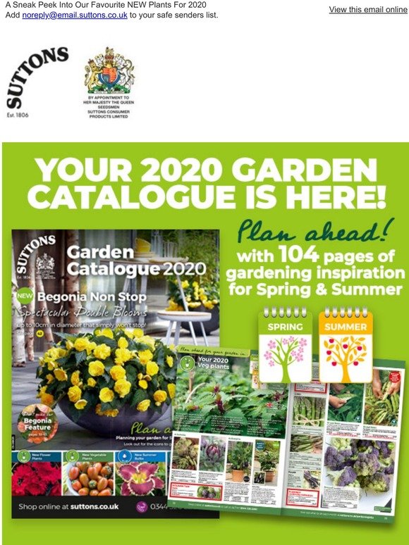 suttons garden planner discount code