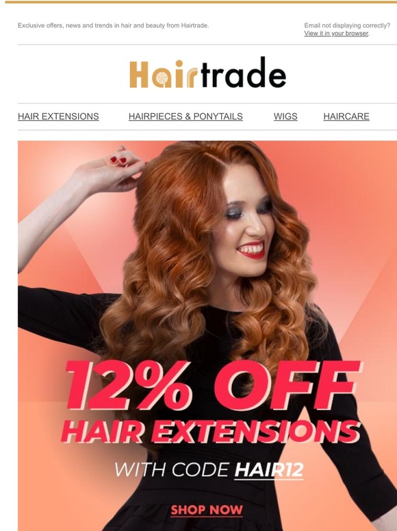 Last chance: 12% off hair extensions