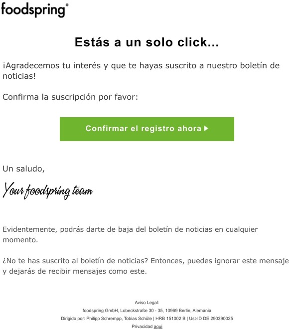 Confirma tu suscripción