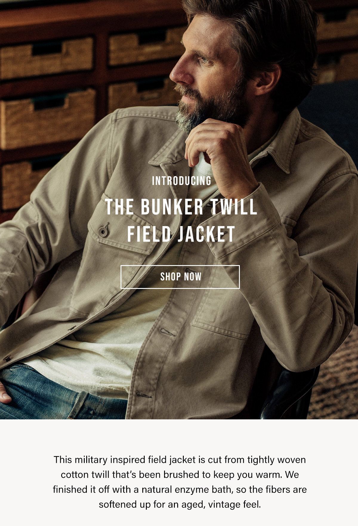 Buck Mason: Bunker Twill | Milled