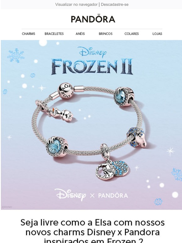 Pandora Jewelry Pandora Charm Elsa Pulseira Frozen Pandora