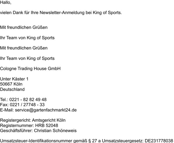 Vielen Dank für Ihre Newsletter-Anmeldung