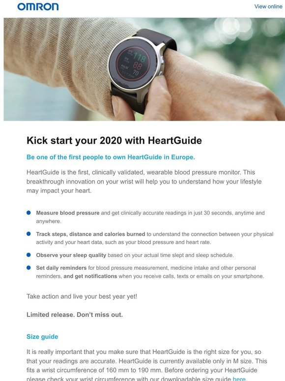 Kick start your 2020 with HeartGuide. Limited release!