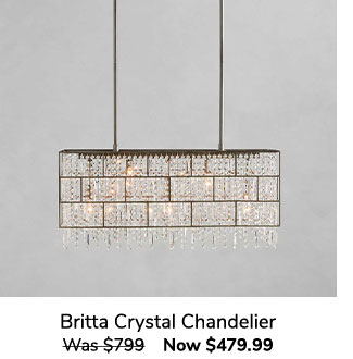 britta crystal chandelier