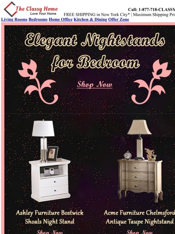 Create a bedroom fit for sweet dreams 🌙 ✨ with Nightstands
