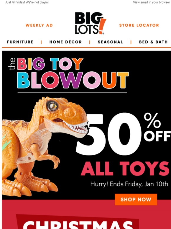 Big Lots Toy Blowout! HALF OFF ALL TOYS! Milled