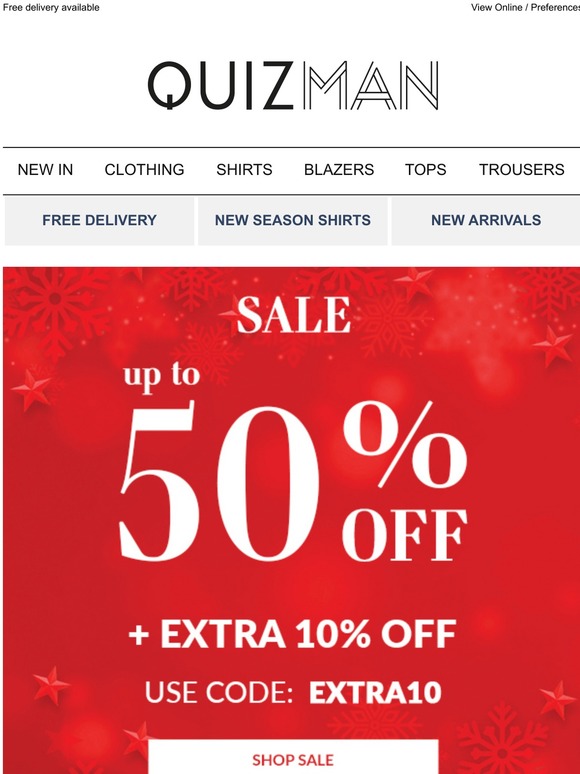 Up to 50% OFF + EXTRA 10% OFF SALE 🔥