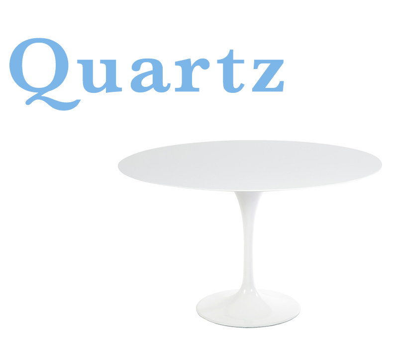 tulip table quartz top