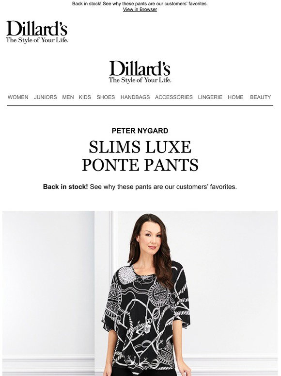 Peter Nygard: SLIMS Luxe Ponte Pants 