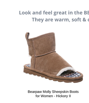 bearpaw women's molly sheepskin boots