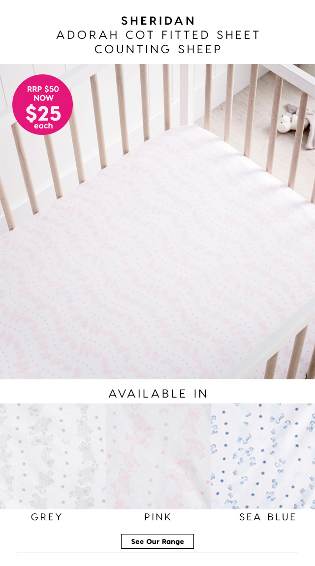 sheridan cot sheets