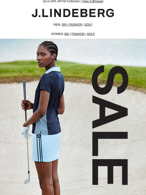 J Lindeberg : 50% Off Women's Fall Golf 