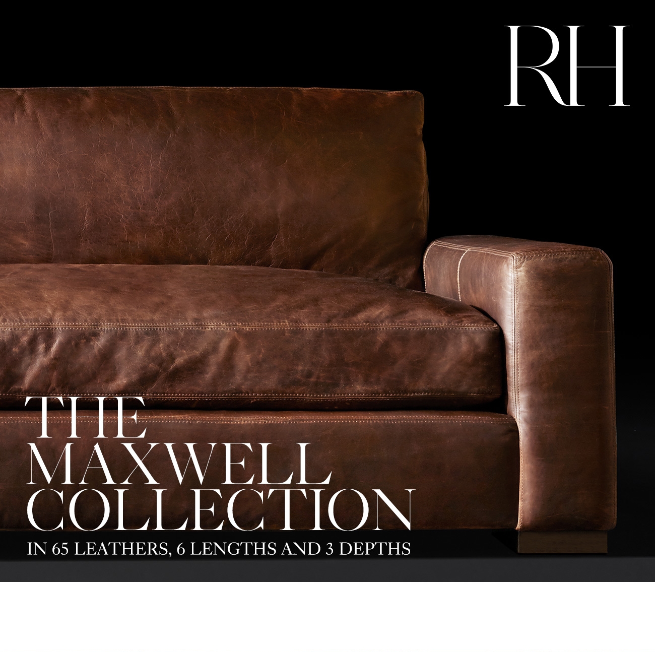Restoration Hardware The Maxwell Sofa. Stocked Fabrics & Leathers Ready for Delivery in 310