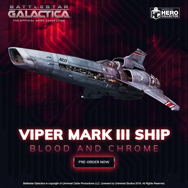 Blood and Chrome Viper Battlestar Galactica Ship Collection #15 