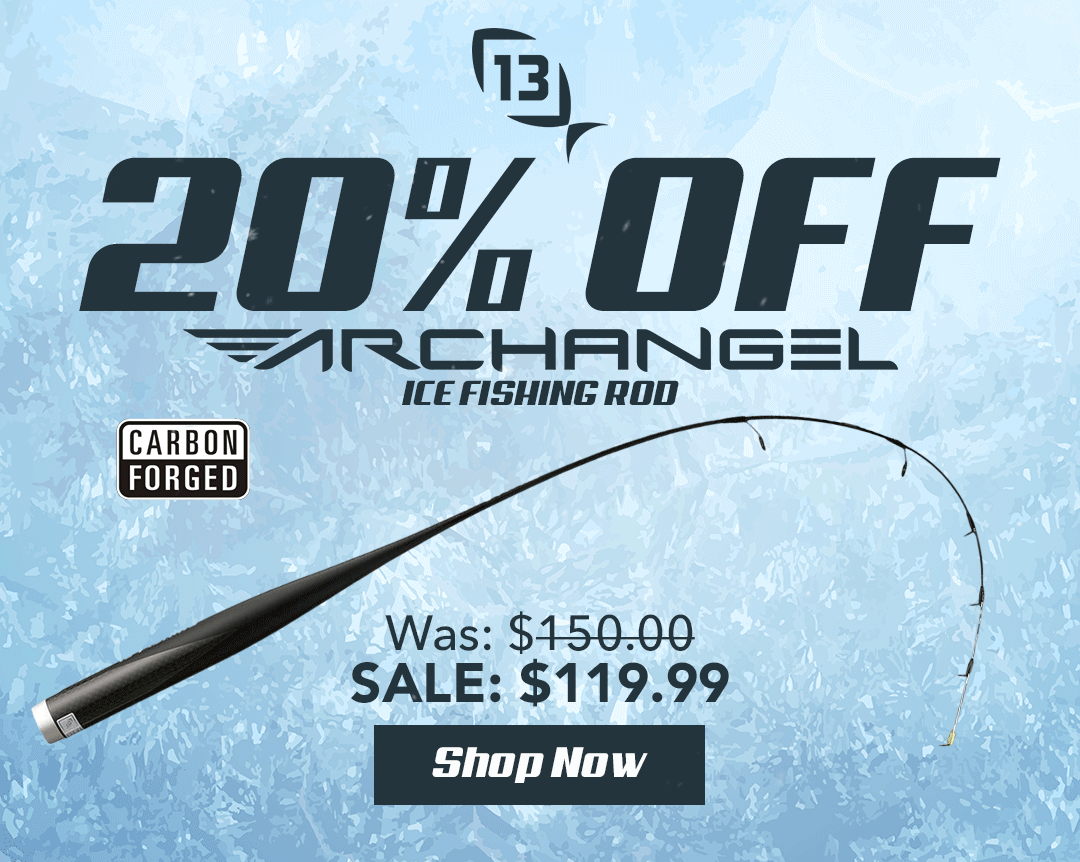 13 fishing ice rods