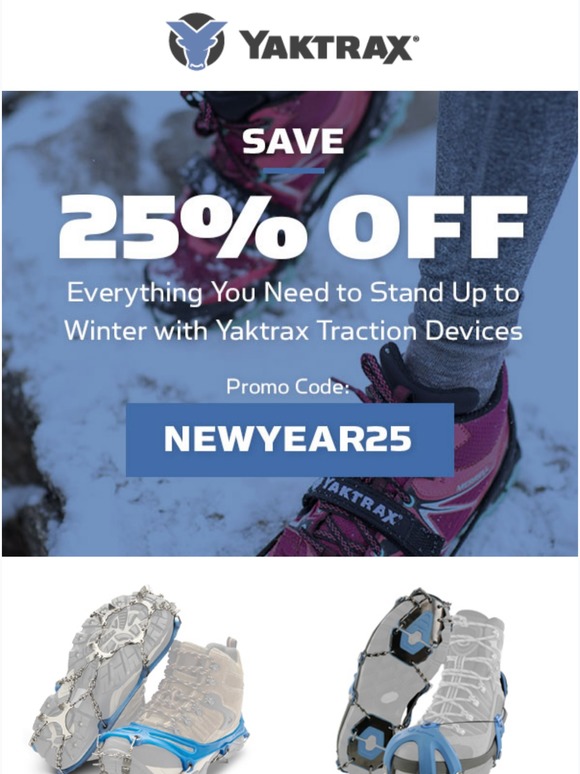 Stand Up to Winter With Yaktrax Traction Devices