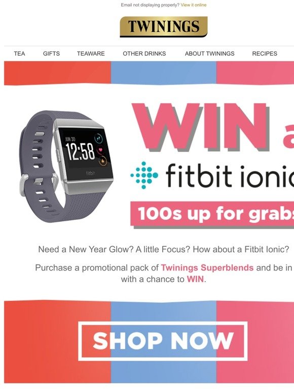 twinings.co.uk: Win a Fitbit with 