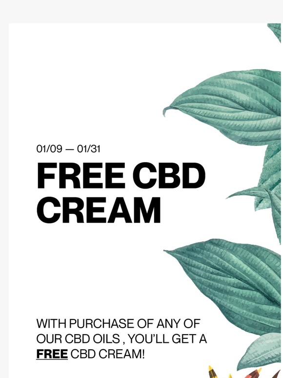 FREE CBD Cream! 🎁🌿