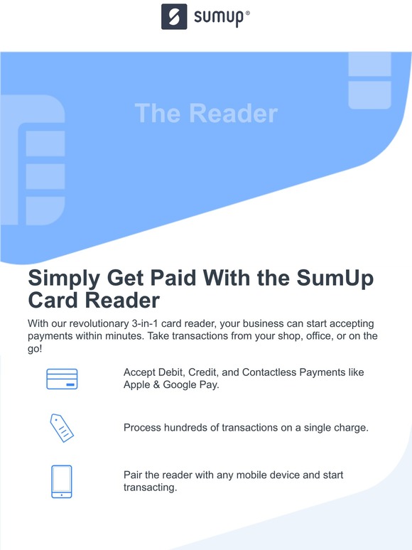 Introducing: Your SumUp Card Reader!