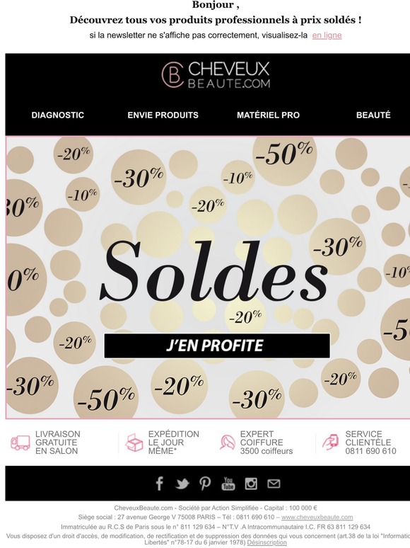 VIVE LES SOLDES ! -50% -40% -30% -20%