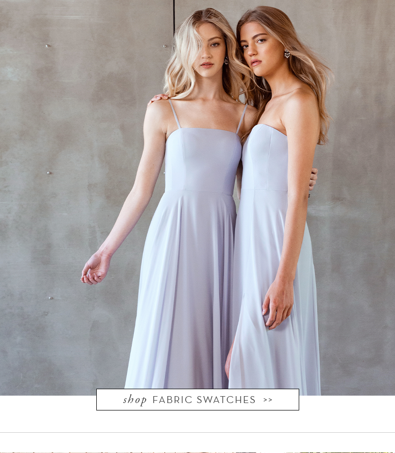 whisper blue bridesmaid dresses