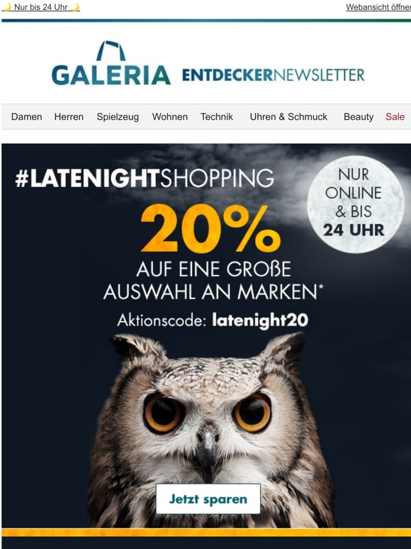 Galeria Karstadt Kaufhof 20 auf eine große Auswahl an Marken! Milled