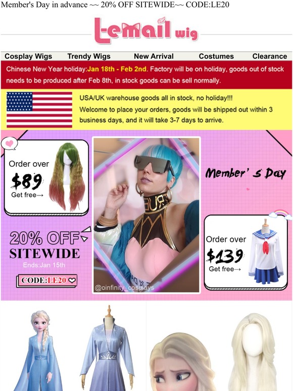 2020 New Collection: Get 20% off coupon