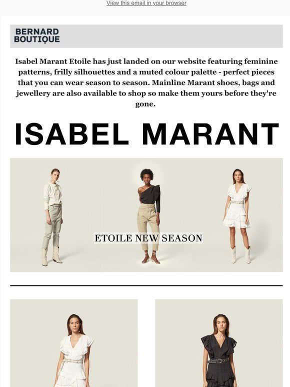bernard New Arrivals from Isabel Etoile and Mainline ✨ |