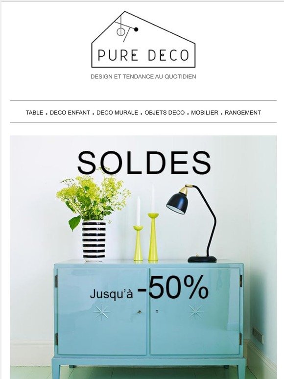Soldes Pure Deco : déjà jusqu'à -50%