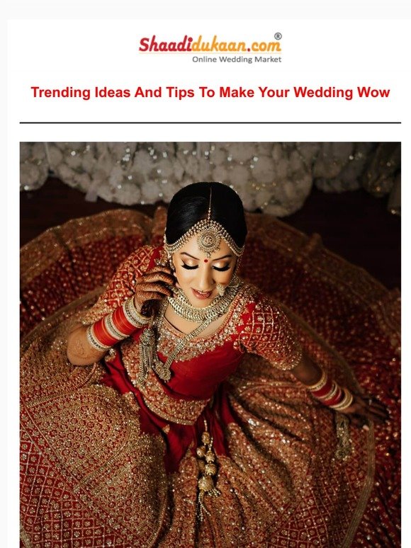 Seductive Bridal Lehengas for Your Bridal Photography: See Them All and Buy Them All