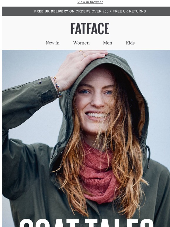 Fat Face UK Allnew and ready for anything... Milled