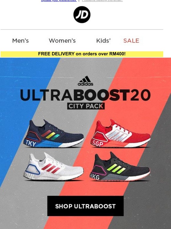 ultra boost 20 city pack