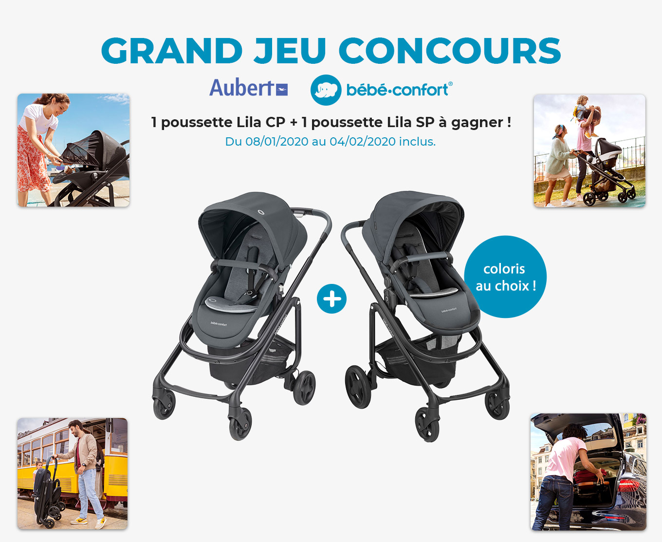 Aubert Grand Jeu Gagnez Une Poussette Lila Bebe Confort Cp Ou Sp Milled