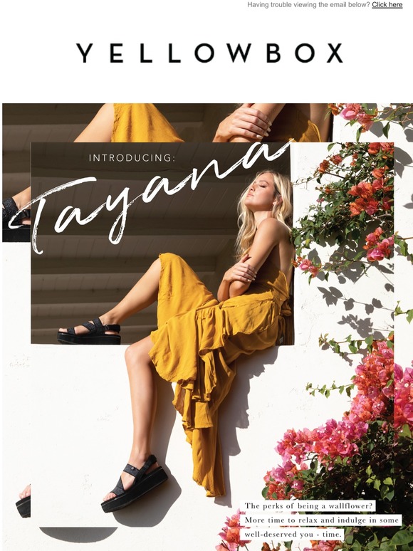 Yellow box tayana Clearance