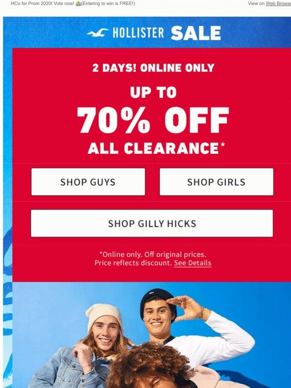 hollister boxing day sale 2017